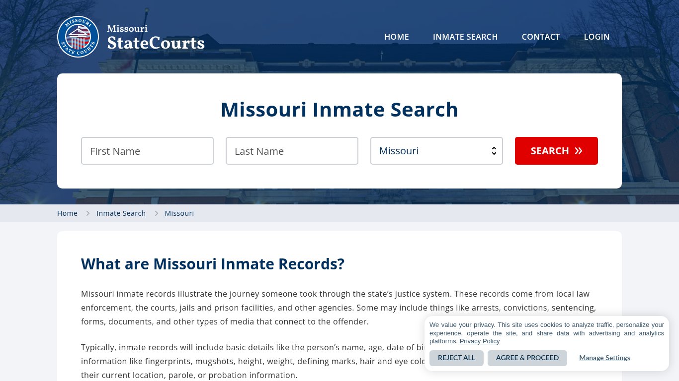 Missouri Inmate Search, Prison and Jail Information - StateCourts