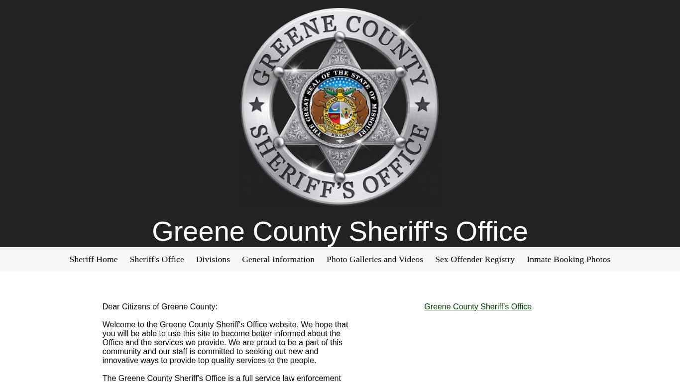 Greene County Jail Inmate Roster